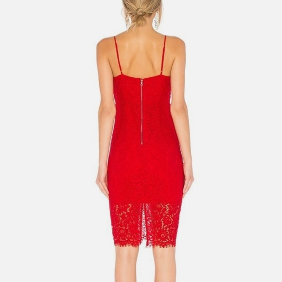 Bardot Pierre Lace Dress in Lava Red Size XS - Picture 15 of 16